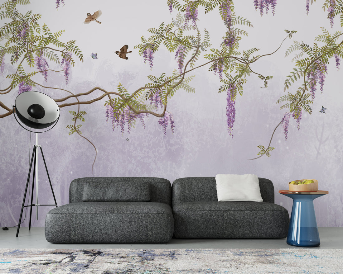 Peel and Stick Wallpaper, Serene Nature Wall Decor, Living Room Design Ideas, Bedroom Wall Art, Office Space Decor, Kids Room Wallpaper, Cafe Interior Design, Digital Background
