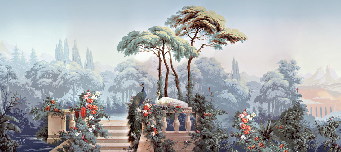 Serene Landscape Wallpaper, Peel and Stick Wallpaper for Living Room, Home Office Decor Ideas, Bedroom Wall Art, Rustic Wall Decor, Modern Living Room Ideas, Self Adhesive Wallpaper, Wall Art for Living Room, Large Canvas Wall Art