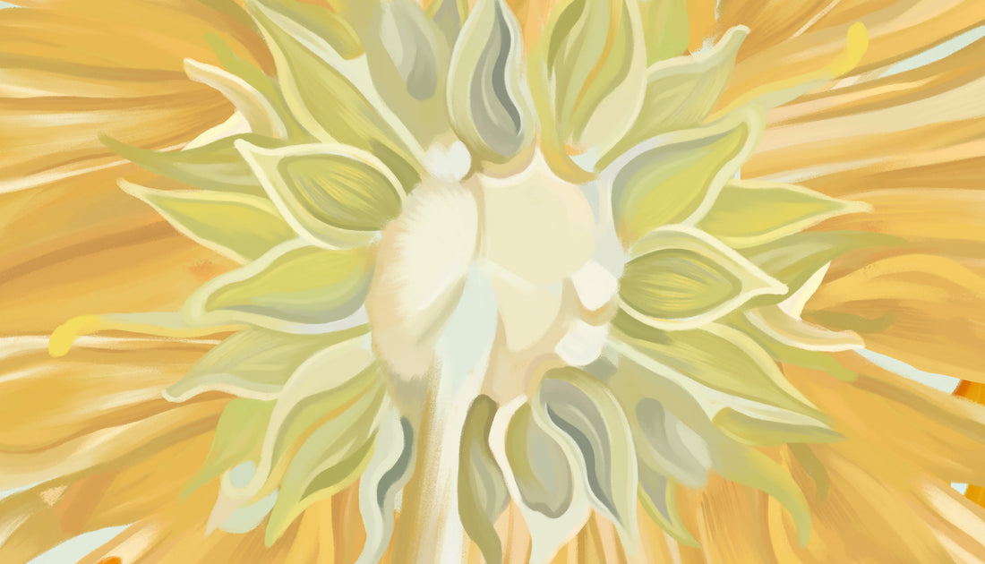 Sunflower Peel and Stick Wallpaper, Bright Yellow Floral Wall Decor, Living Room Wall Art, Modern Farmhouse Decor, Self Adhesive Wallpaper, Affordable Home Decor