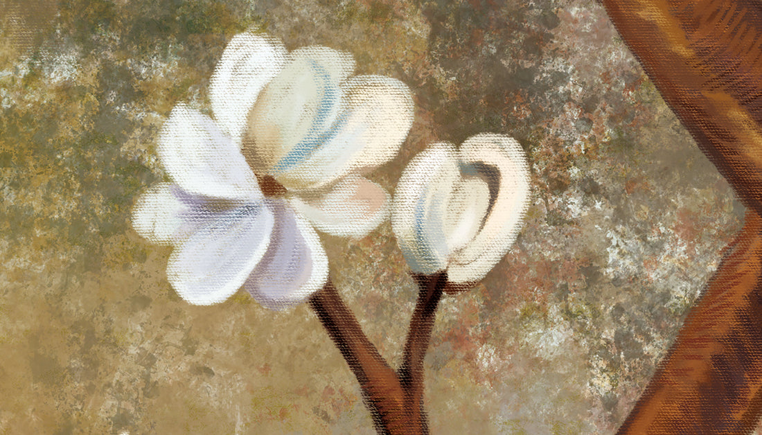 Blossoming Tree Wallpaper, Floral Peel and Stick Wallpaper, Large Canvas Wall Art, Living Room Wall Decor Ideas, Modern Farmhouse Decor, Botanical Prints Framed