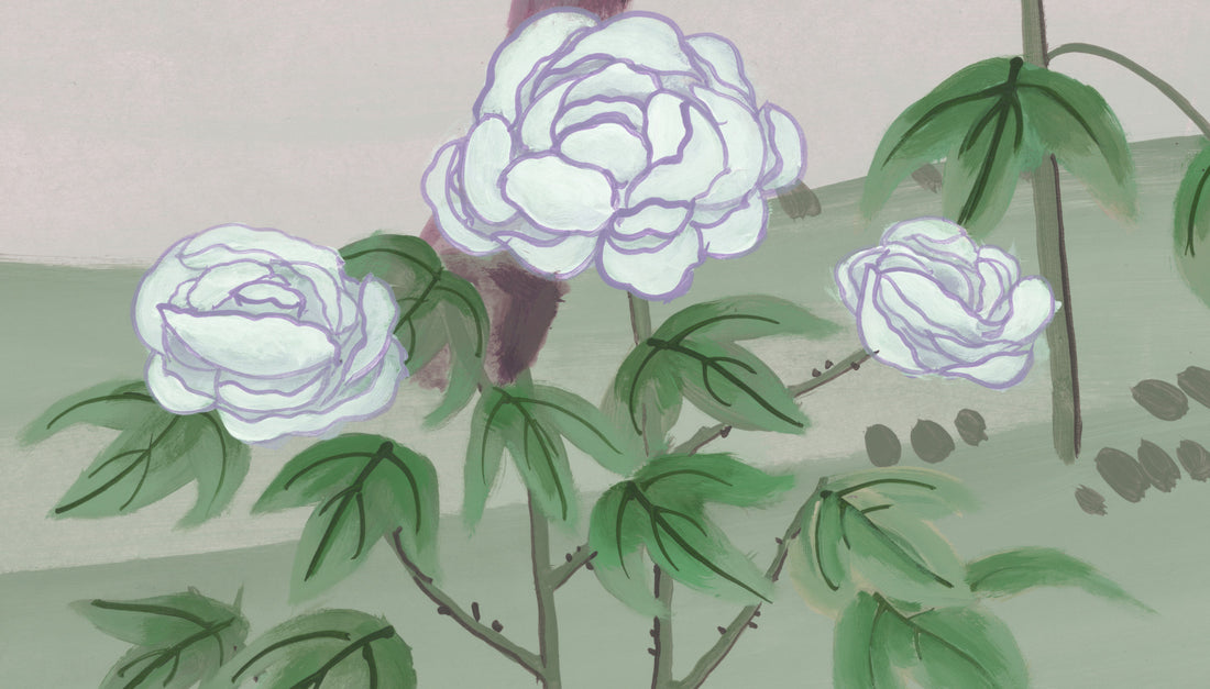 Chinese Ink Painting Wall Art, Elegant Crane and Wisteria Floral Canvas Print, Traditional Asian Home Decor, Serene Nature Landscape Artwork, Butterfly and Flower Wall Decor