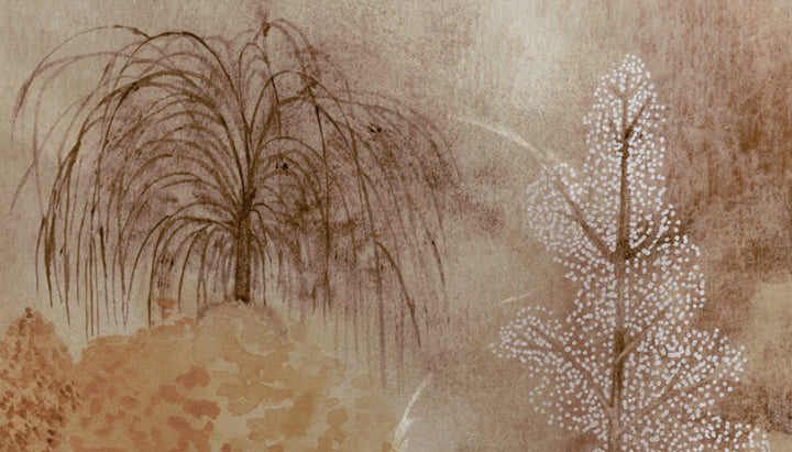 Watercolor Wallpaper, Nature-Inspired Wall Art, Botanical Wall Decor, Vintage Floral Wallpaper, Artistic Home Decor, Elegant Wall Murals, Hand-Painted Wall Coverings, Neutral Tone Wallpaper