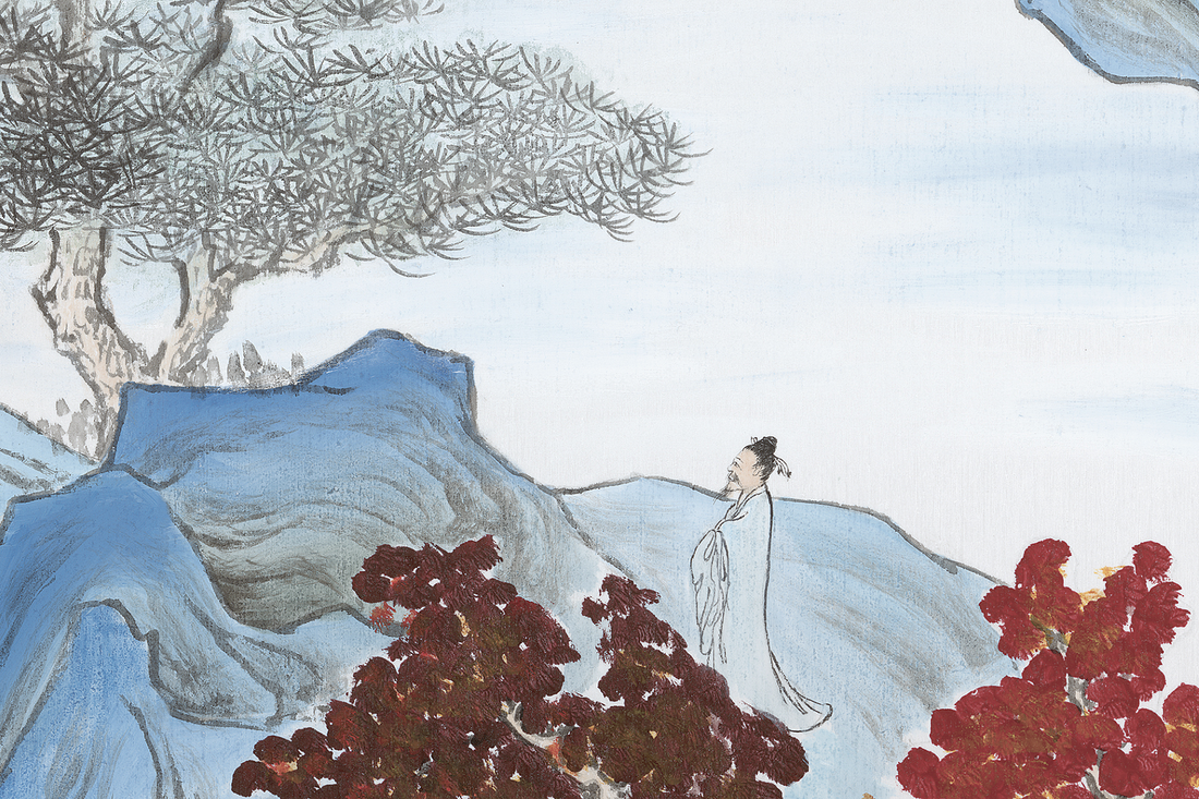 Chinese Style Mural, Landscape Wallpaper, Mountain Wall Mural, Peel And Stick, Vintage Mural, Vintage Chinoiserie, Scenic Wall Art