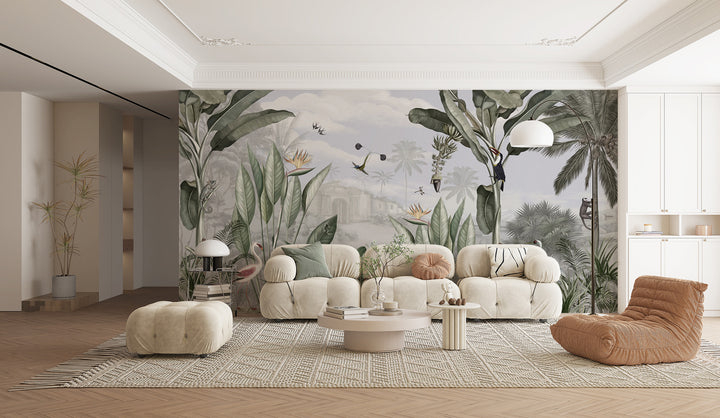 Custom Mural, roest Wallpaper, Green Theme Wallpaper Mural