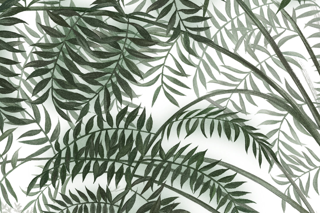 Botanical Forest Wallpaper, Wild Forest Dark Floral Botanical Jungle Mural, Peel And Stick Mural, Modern Removable Retro Rustic Wallpaper